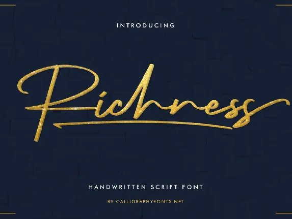 Richness Demo font