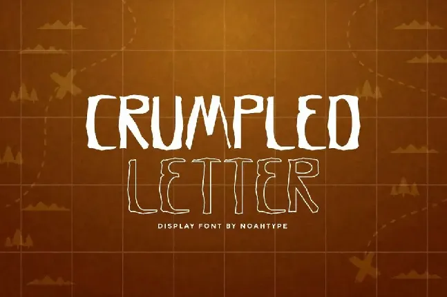 Crumpled Letter Demo font