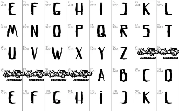 Crumpled Letter Demo font