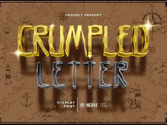 Crumpled Letter Demo font