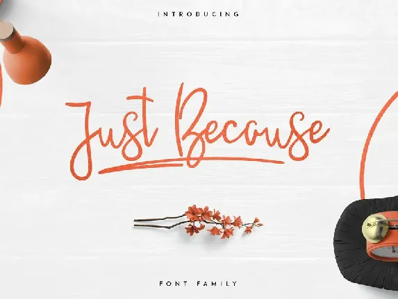 JustBecause font