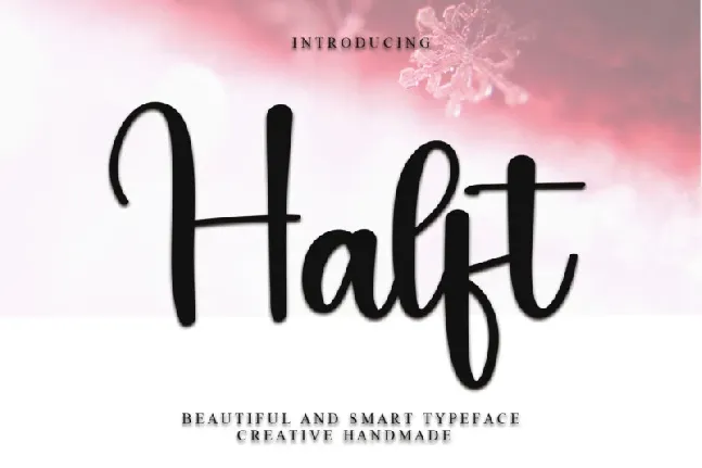 Halft Typeface font