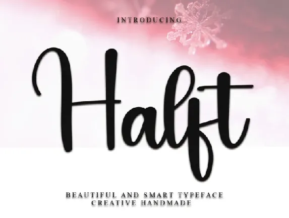 Halft Typeface font