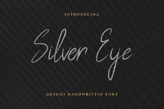 Silver Eye Handwritten font