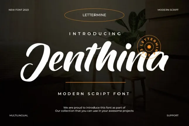 Jenthina font