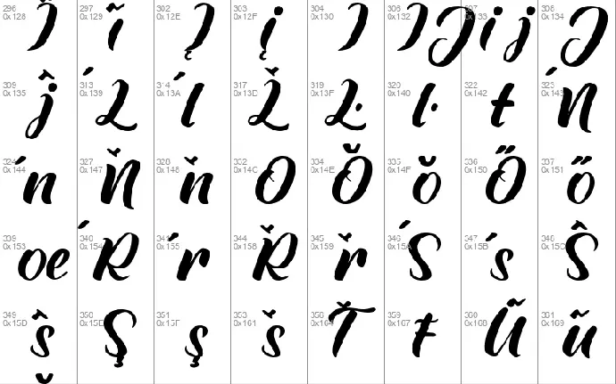 Jenthina font