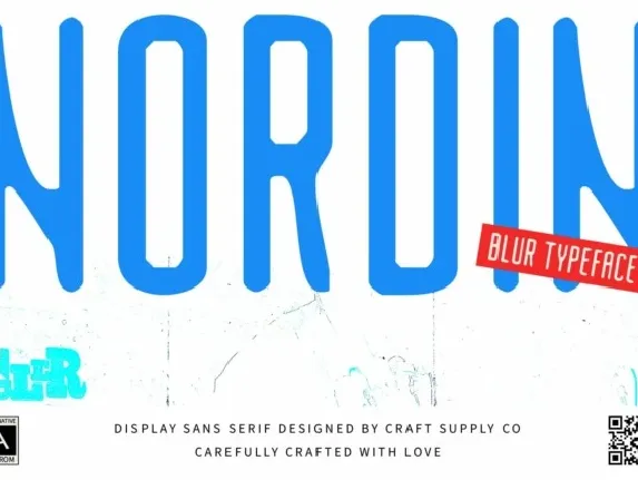 Nordin Blur font