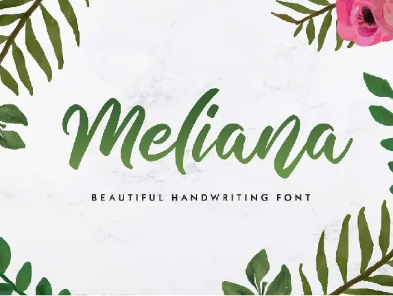 Meliana font