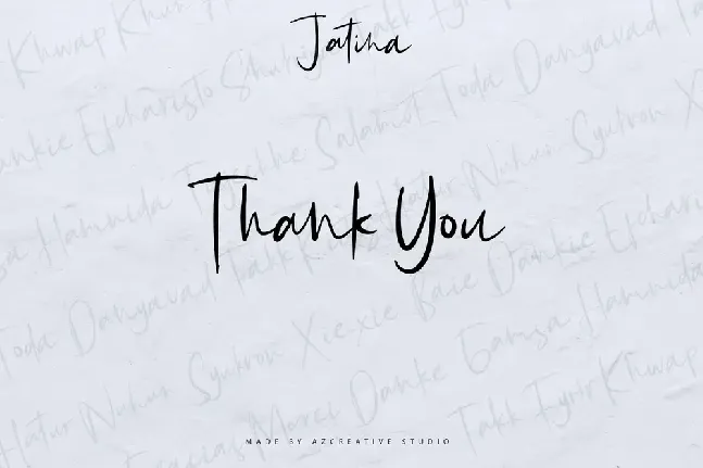 Jatina Script font