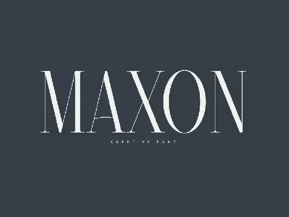 Maxon font