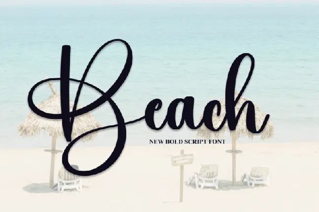 Beach Script Typeface font