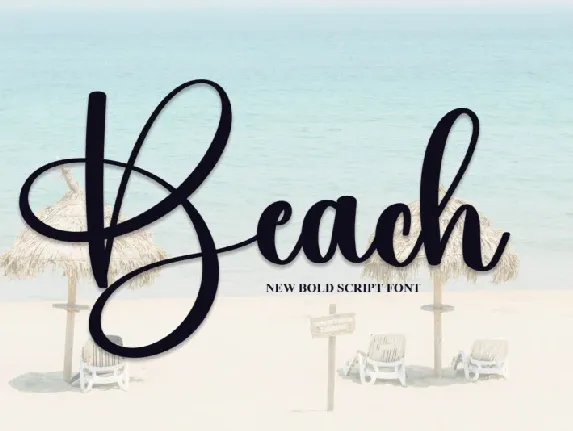 Beach Script Typeface font