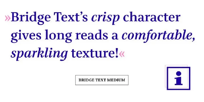 Bridge Text Family font