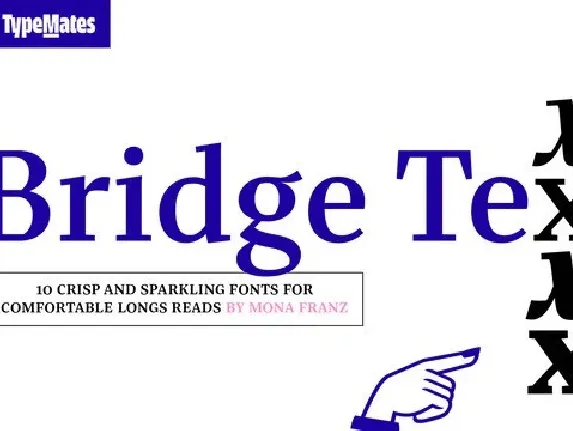 Bridge Text Family font