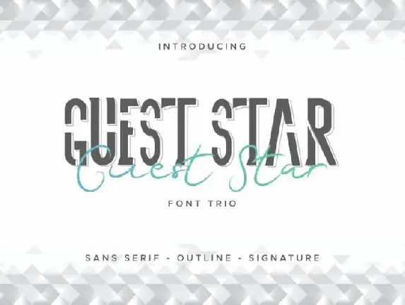 Guest Star Duo font