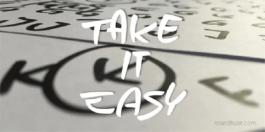 Take it Easy font