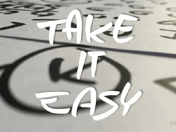 Take it Easy font