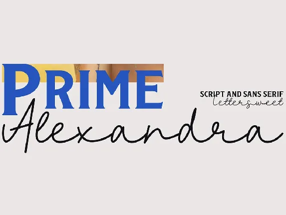 Prime Alexandra font