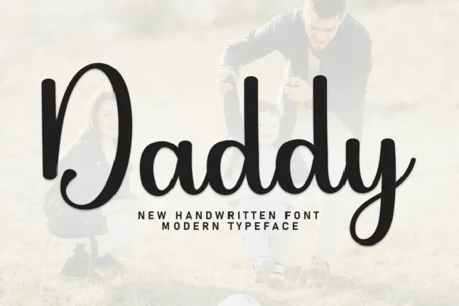 Daddy Script font