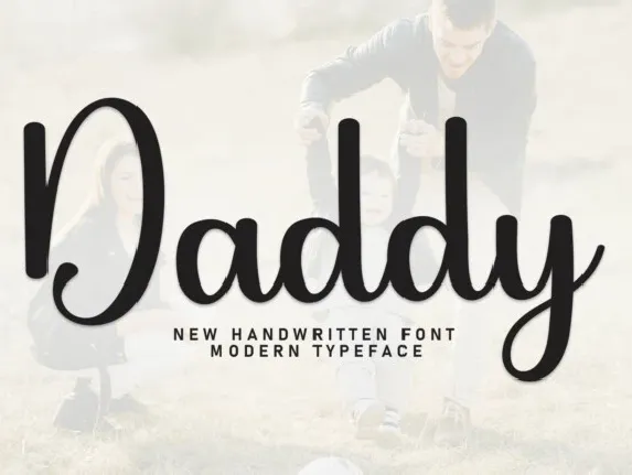 Daddy Script font