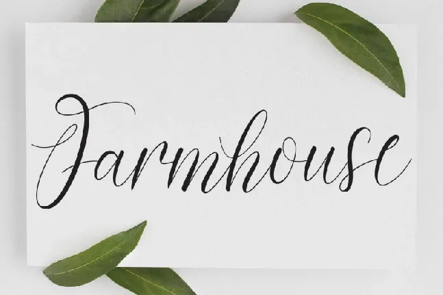 Farmhouse font