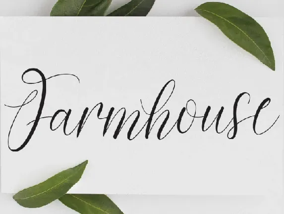 Farmhouse font