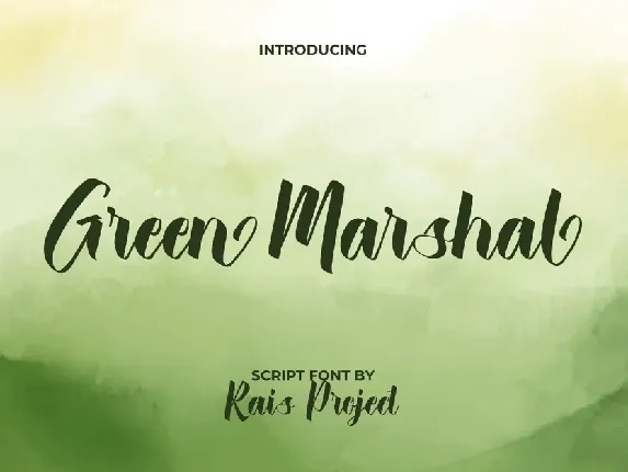 Green Marshal Demo font