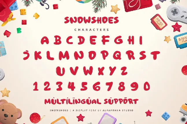 Snowshoes font