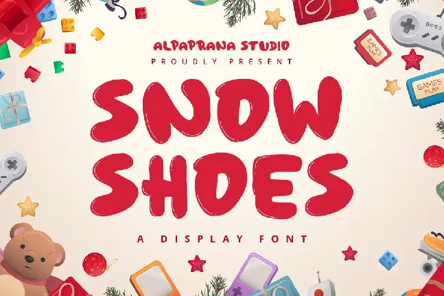 Snowshoes font