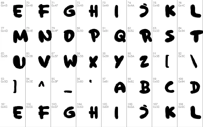 Snowshoes font