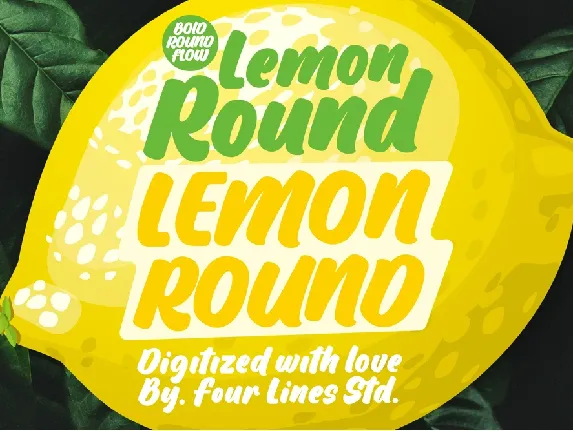 Lemon Round font