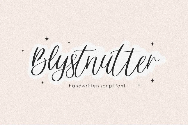 Blystnutter font