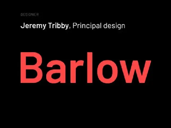 Barlow Family font