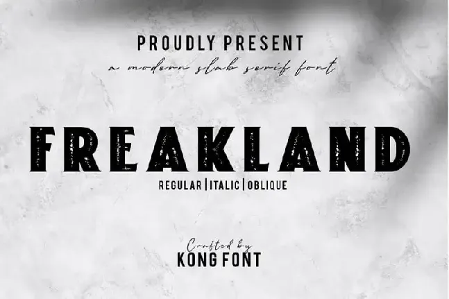 Freakland Display font