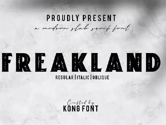 Freakland Display font