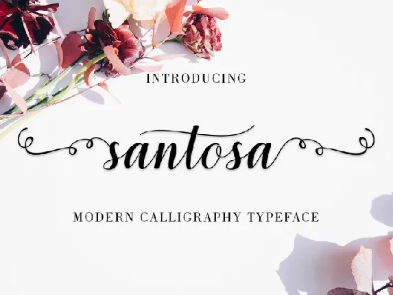 Santosa Calligraphy font