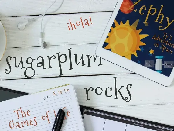 Sugarplum font