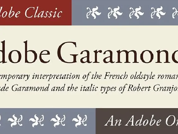 Adobe Garamond Family font