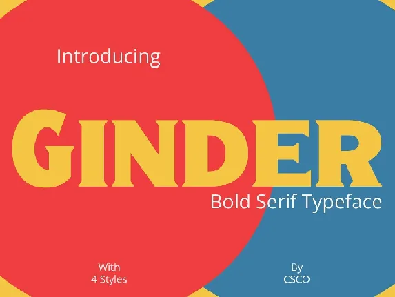 Ginder font