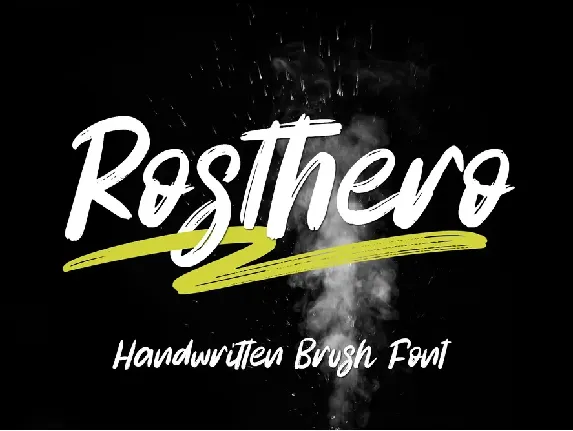 Rosthero - Personal Use font