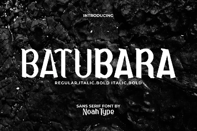 Batubara font