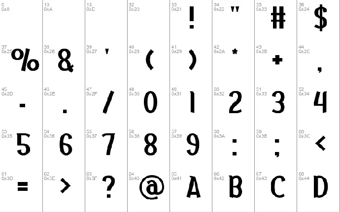 Batubara font