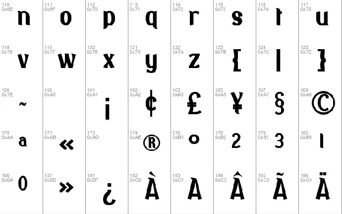 Batubara font