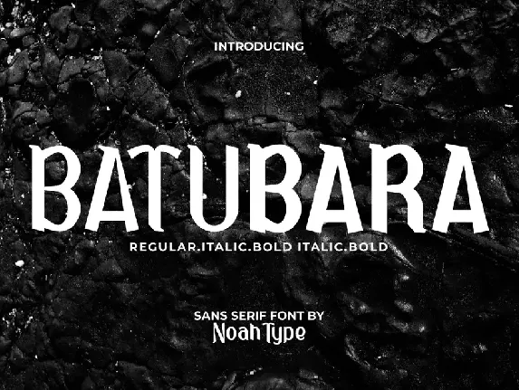 Batubara font