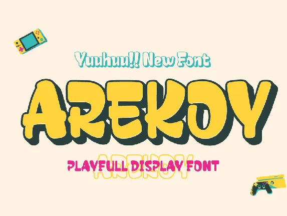 AREKOY PERSONAL USE font