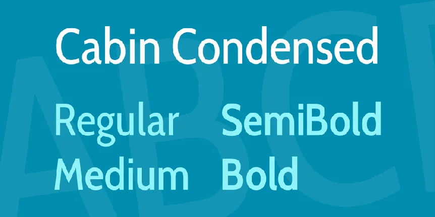 Cabin Condensed font