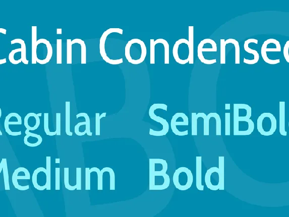 Cabin Condensed font