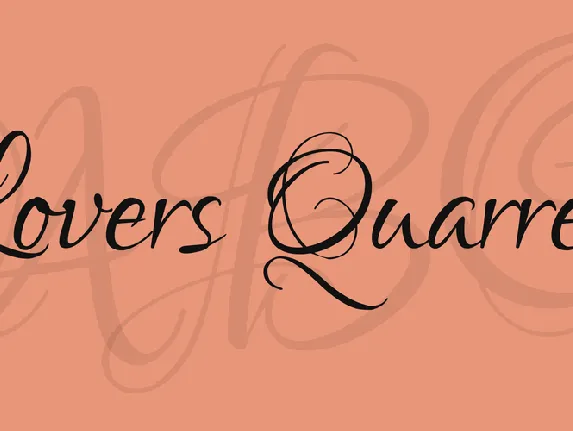 Lovers Quarrel font