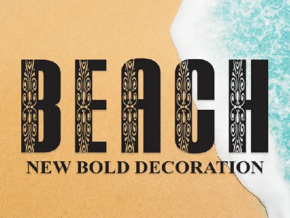 Beach Display font