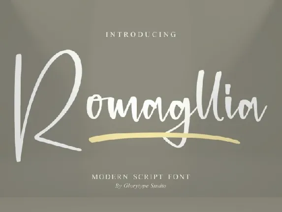 Romagllia font